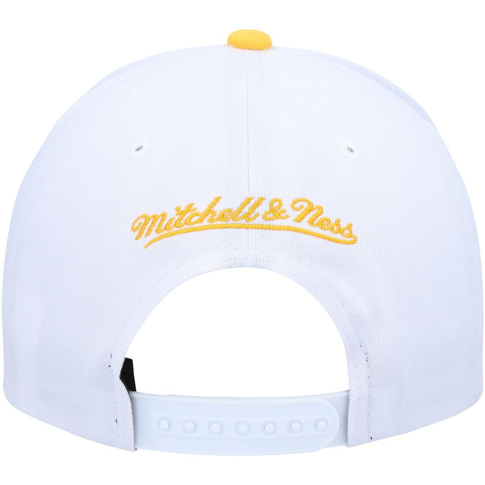 Mitchell & Ness Golden State Warriors Hardwood Classics Core 2-Tone 2.0 Pro Snapback Hat White/Gold