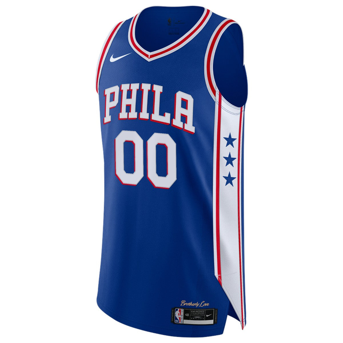 Nike Philadelphia 76ers Custom Authentic Jersey Icon Edition Royal