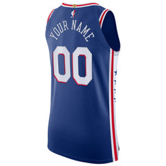 Nike Philadelphia 76ers Custom Authentic Jersey Icon Edition Royal