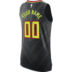Nike Atlanta Hawks Authentic Custom Jersey Black Icon Edition