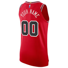 Nike Chicago Bulls Authentic Custom Jersey Red Icon Edition