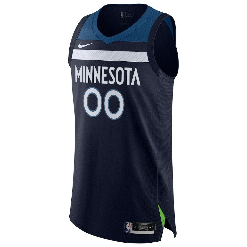 Nike Minnesota Timberwolves Authentic Custom Jersey Navy Icon Edition
