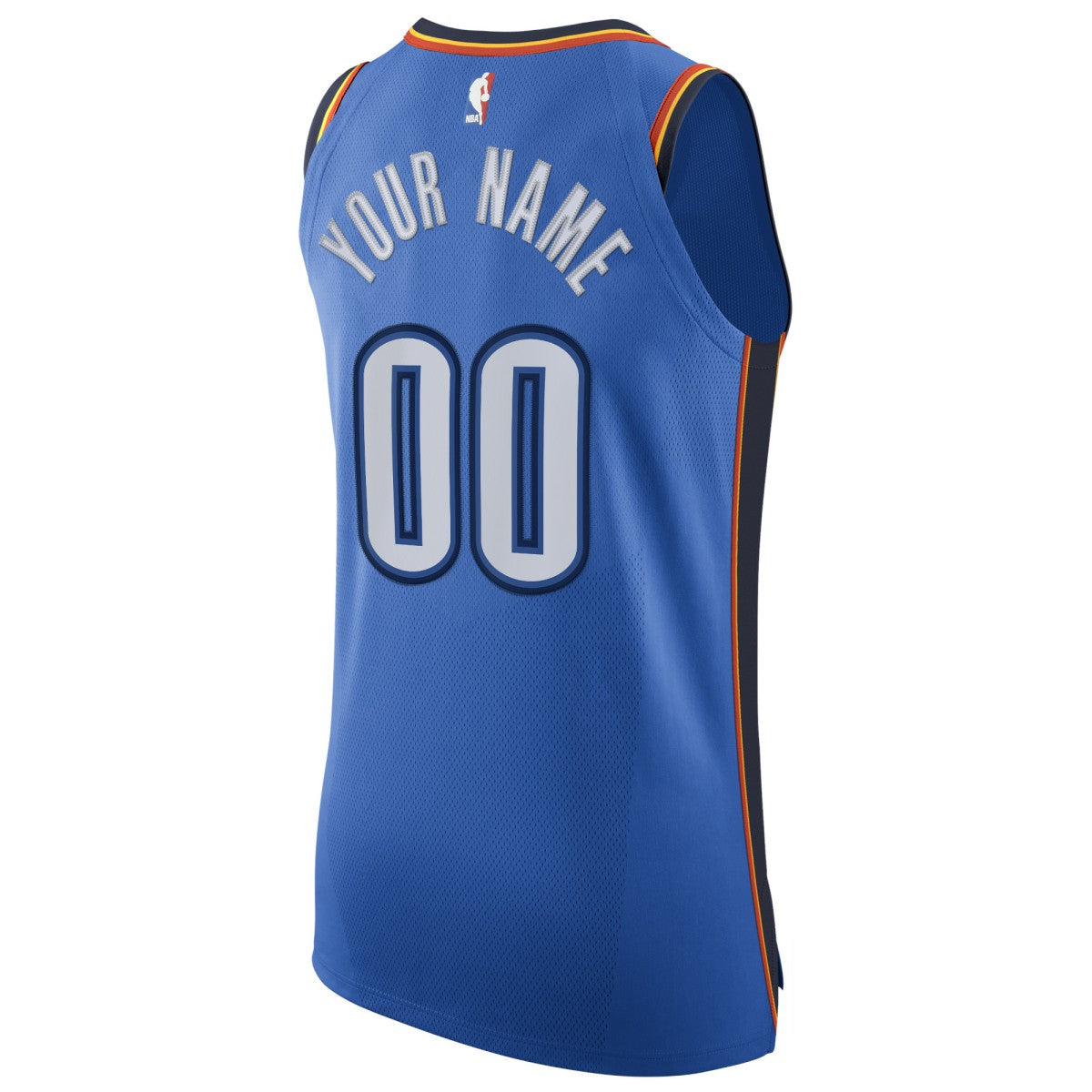 Nike Oklahoma City Thunder Authentic Custom Jersey Blue Icon Edition