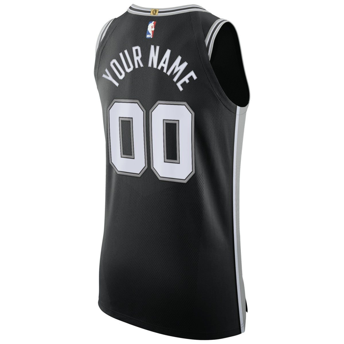 Nike San Antonio Spurs Authentic Custom Jersey Black Icon Edition