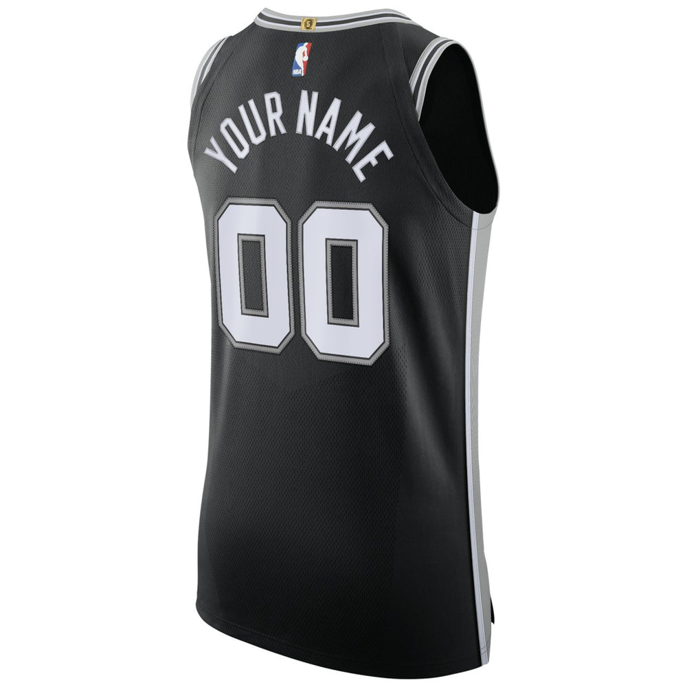 Nike San Antonio Spurs Authentic Custom Jersey Black Icon Edition