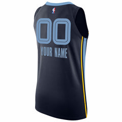Nike Memphis Grizzlies 2020/21 Authentic Custom Jersey Navy Icon Edition