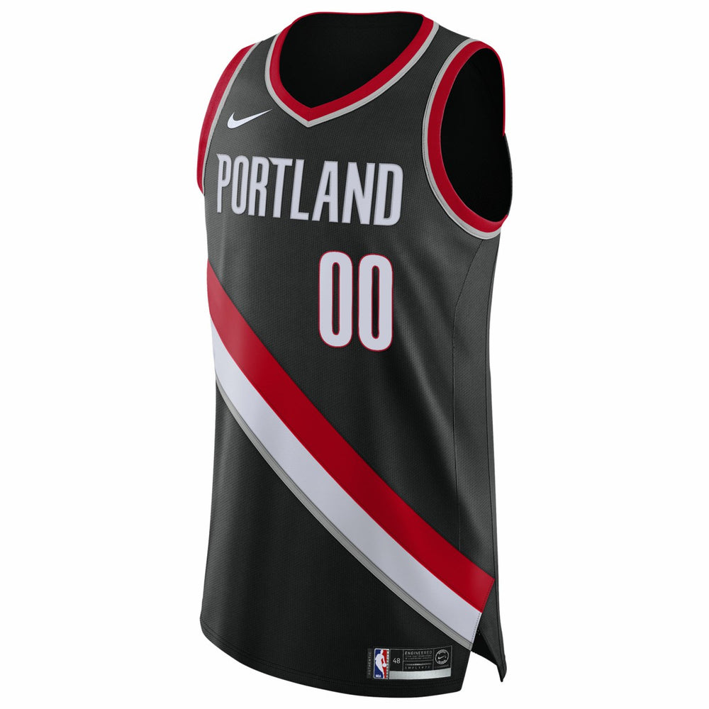 Nike Portland Trail Blazers 2020/21 Authentic Custom Jersey Black Icon Edition