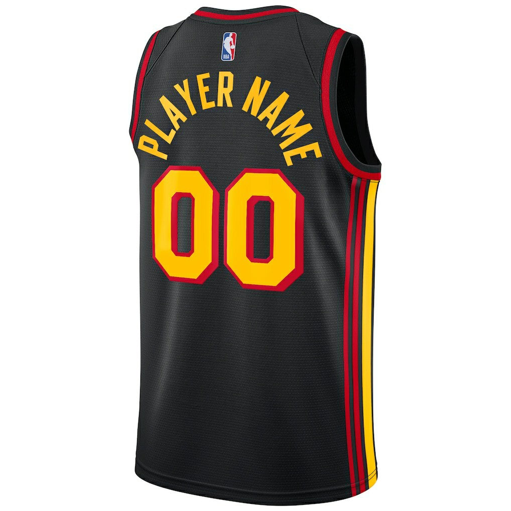 Atlanta Hawks Jordan Brand Swingman Custom Jersey Statement Edition Black