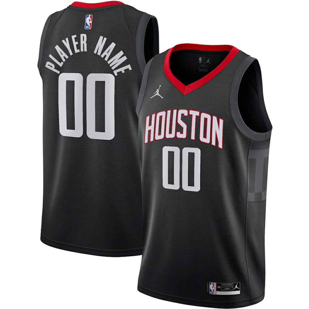 Houston Rockets Jordan Brand Swingman Custom Jersey Statement Edition Black