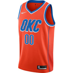Oklahoma City Thunder Jordan Brand Swingman Custom Jersey Statement Edition Orange