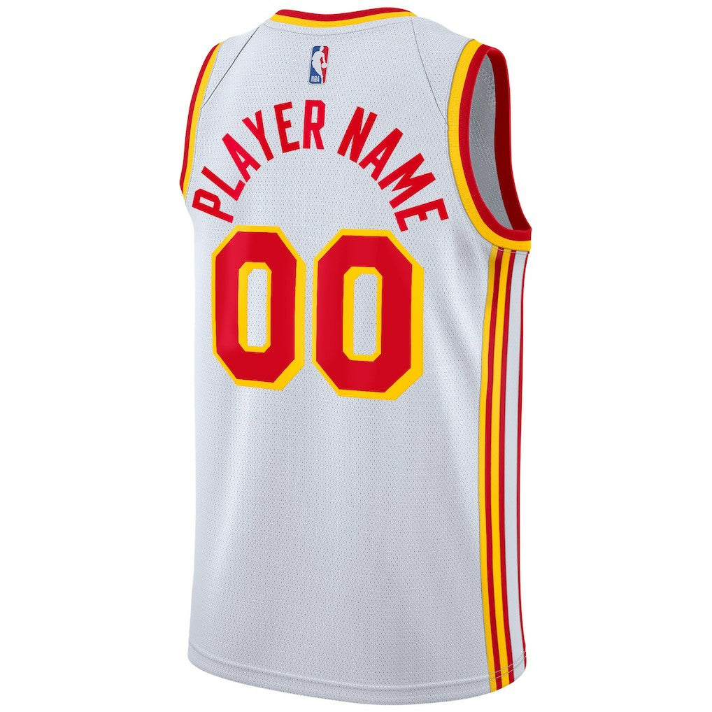 Nike Atlanta Hawks 2020/21 Swingman Custom Jersey Association Edition White