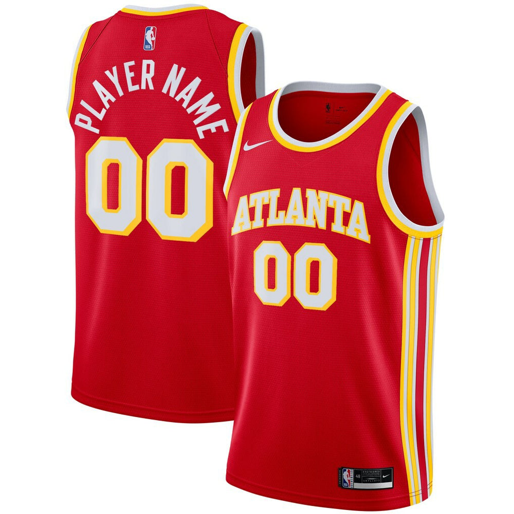 Nike Atlanta Hawks 2020/21 Swingman Custom Jersey Icon Edition Red