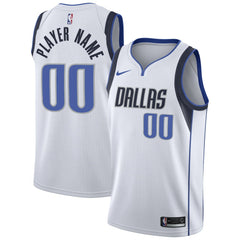 Nike Dallas Mavericks 2020/21 Swingman Custom Jersey Association Editi- White