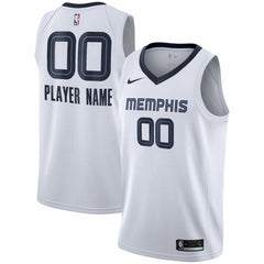 Nike Memphis Grizzlies 2020/21 Swingman Custom Jersey Association Edition White
