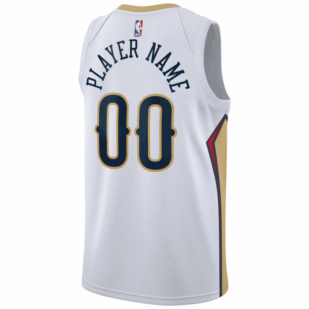 Nike New Orleans Pelicans 2020/21 Swingman Custom Jersey Association Edition White