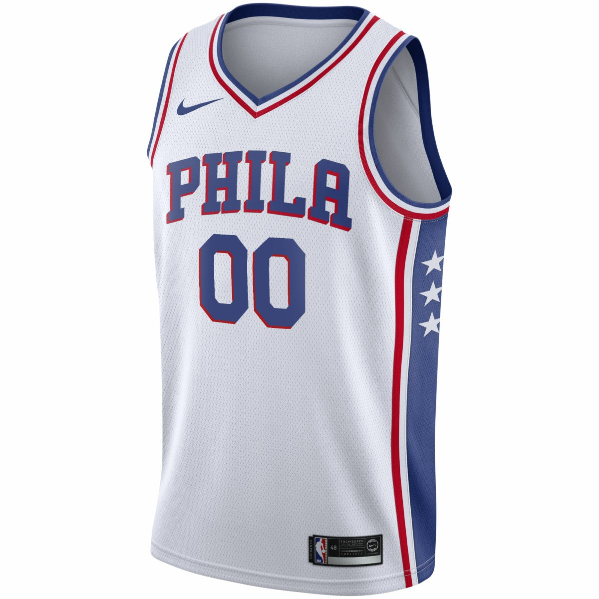 Nike Philadelphia 76ers 2020/21 Swingman Custom Jersey Association Edition White