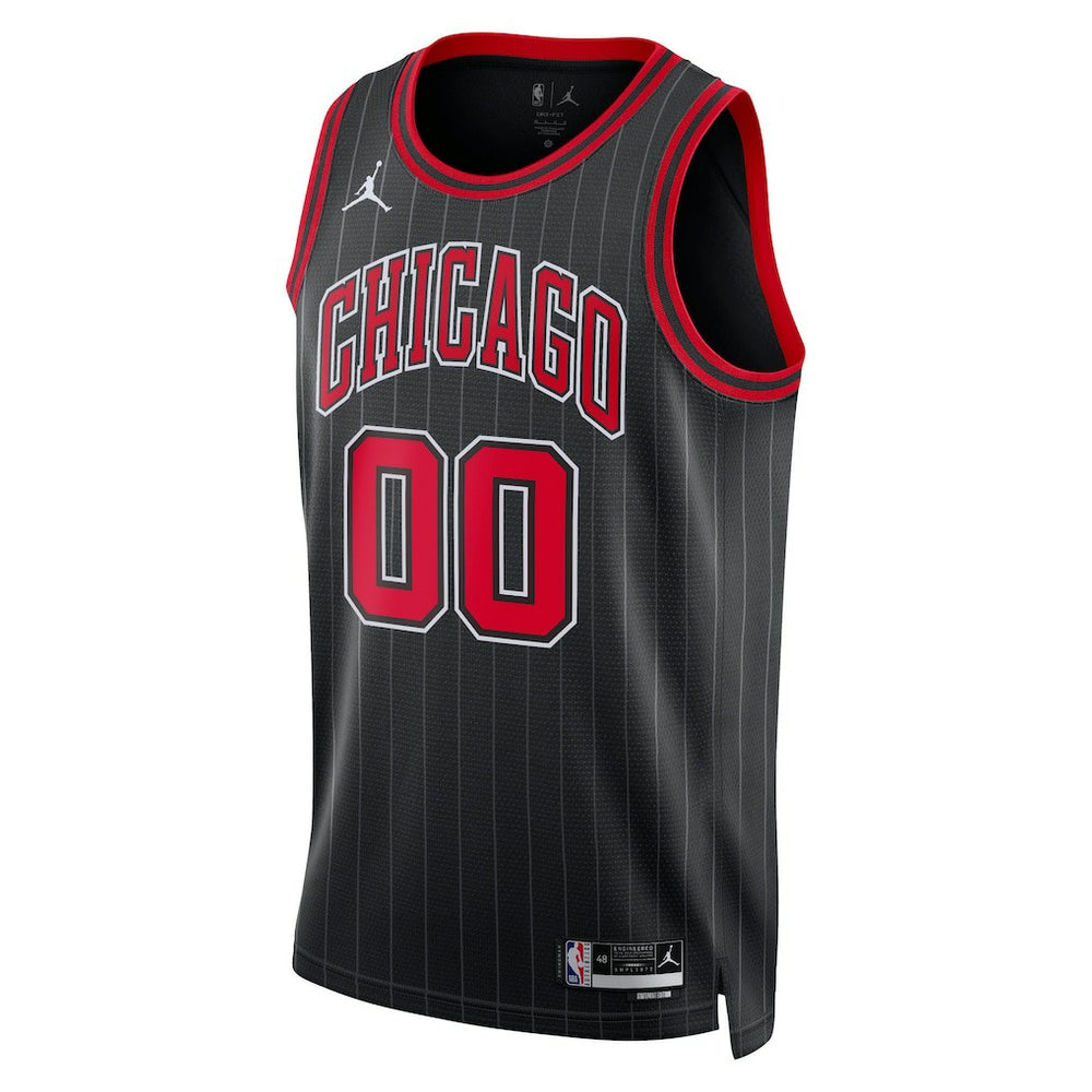 Chicago Bulls Jordan Brand Unisex 2022/23 Swingman Custom Jersey Statement Editi- Black