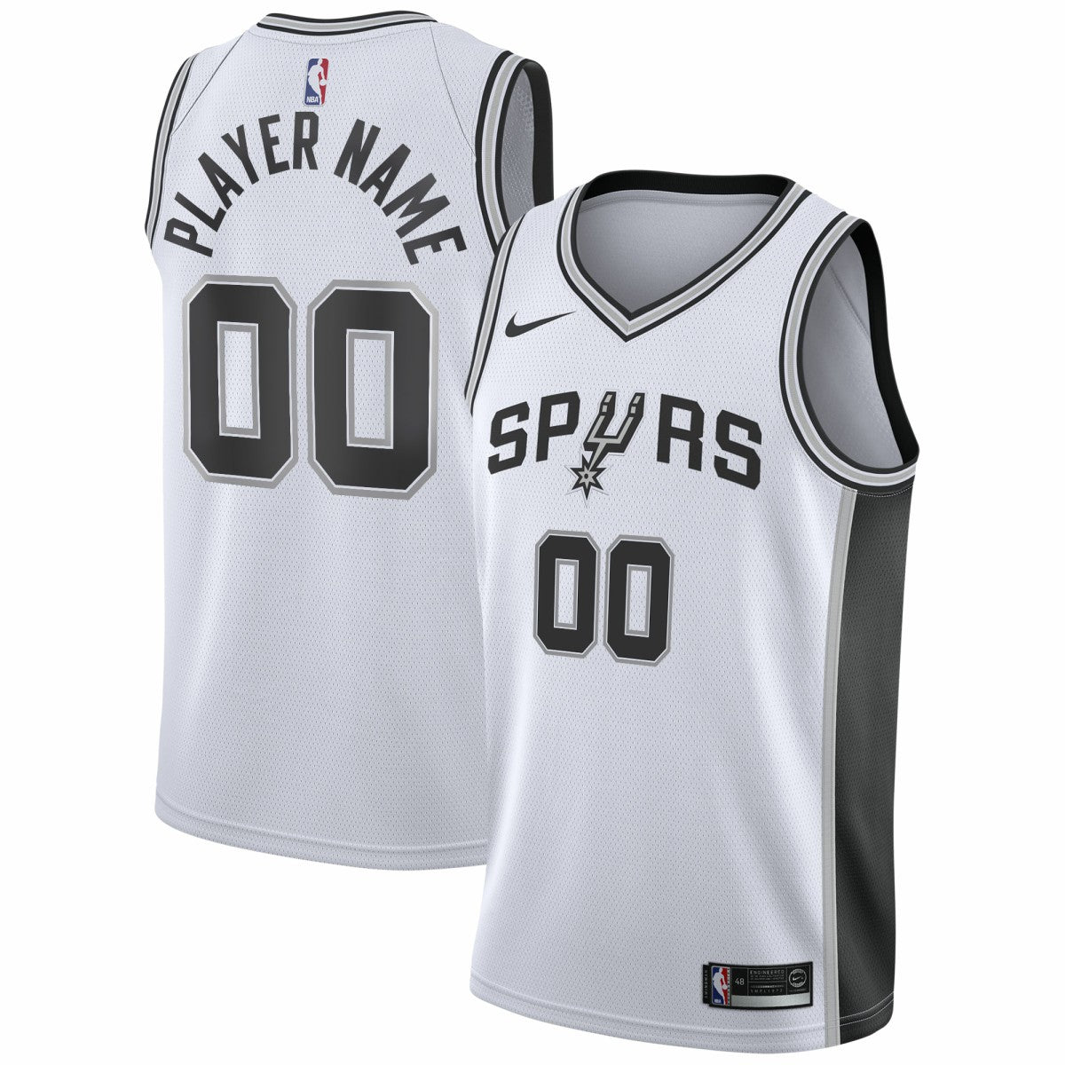 Nike San Antonio Spurs 2020/21 Swingman Custom Jersey Association Edition White