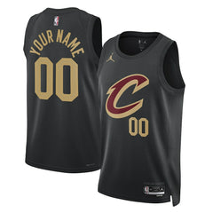 Cleveland Cavaliers Jordan Brand Unisex 2022/23 Swingman Custom Jersey Statement Editi- Black