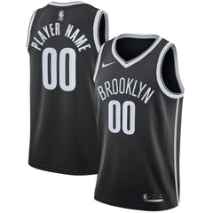Nike Brooklyn Nets 2020/21 Swingman Custom Jersey Icon Edition Black