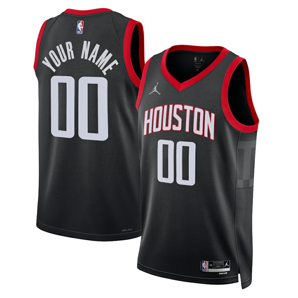 Houston Rockets Jordan Brand Unisex 2022/23 Swingman Custom Jersey Statement Edition Black