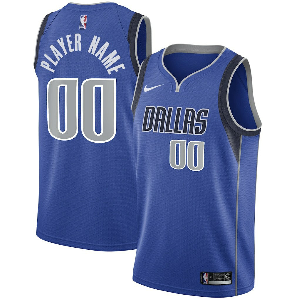 Nike Dallas Mavericks 2020/21 Swingman Custom Jersey Icon Editi- Blue