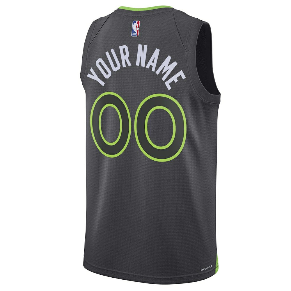 Minnesota Timberwolves Jordan Brand Unisex 2022/23 Swingman Custom Jersey Statement Edition Black