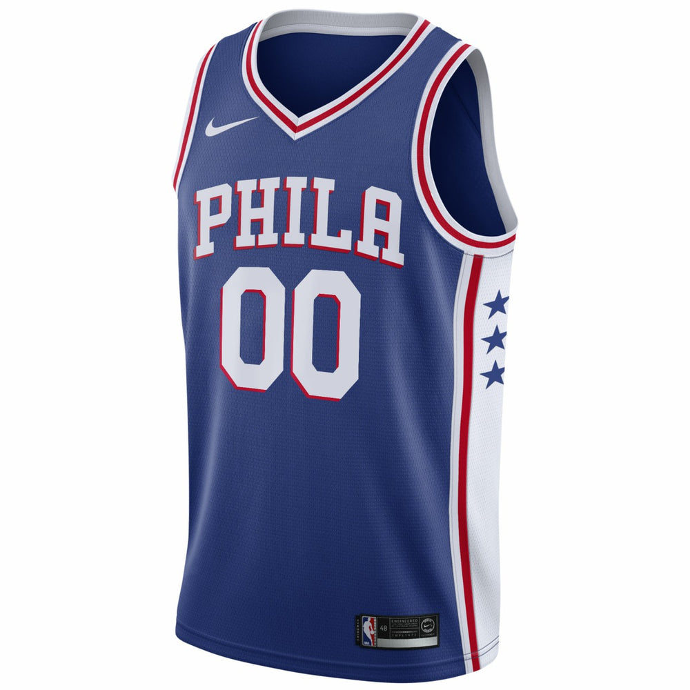 Nike Philadelphia 76ers 2020/21 Swingman Custom Jersey Icon Edition Royal
