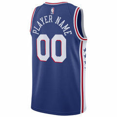 Nike Philadelphia 76ers 2020/21 Swingman Custom Jersey Icon Edition Royal