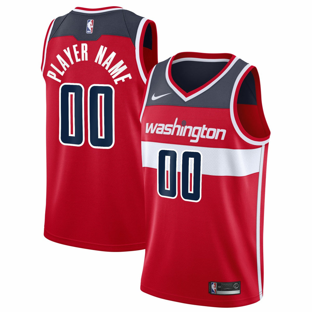 Nike Washington Wizards 2020/21 Swingman Custom Jersey Icon Edition Red