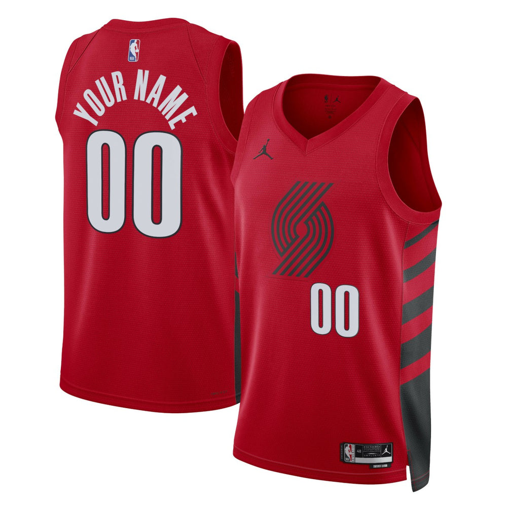 Portland Trail Blazers Jordan Brand Unisex 2022/23 Swingman Custom Jersey Statement Edition Red