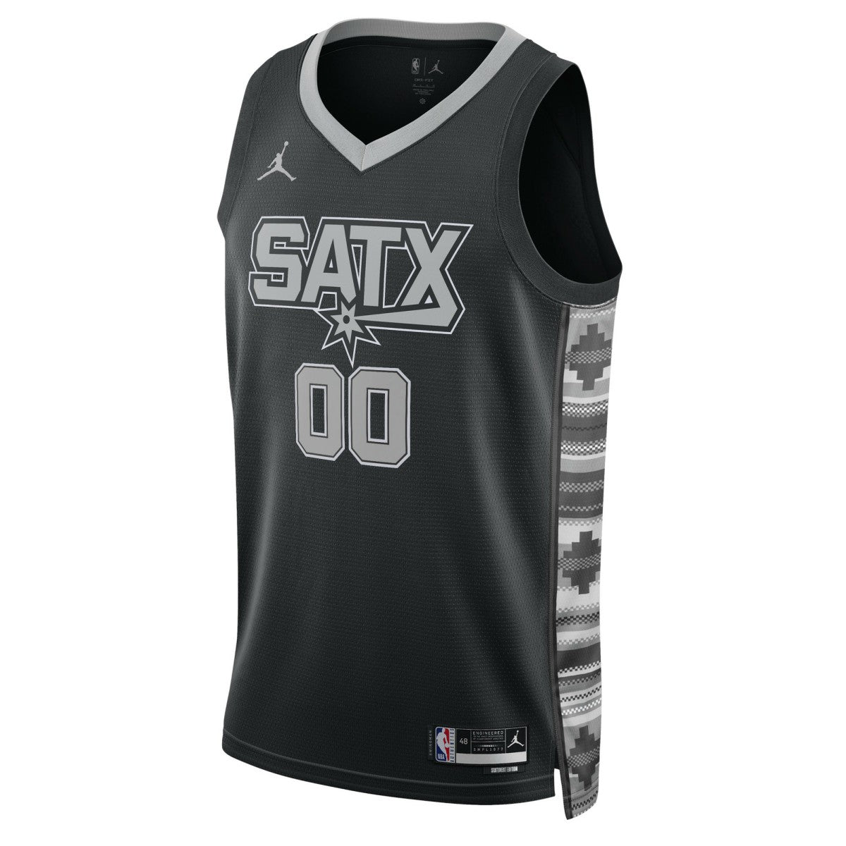 San Antonio Spurs Jordan Brand Unisex 2022/23 Swingman Custom Jersey Statement Edition Black