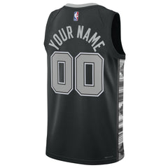 San Antonio Spurs Jordan Brand Unisex 2022/23 Swingman Custom Jersey Statement Edition Black