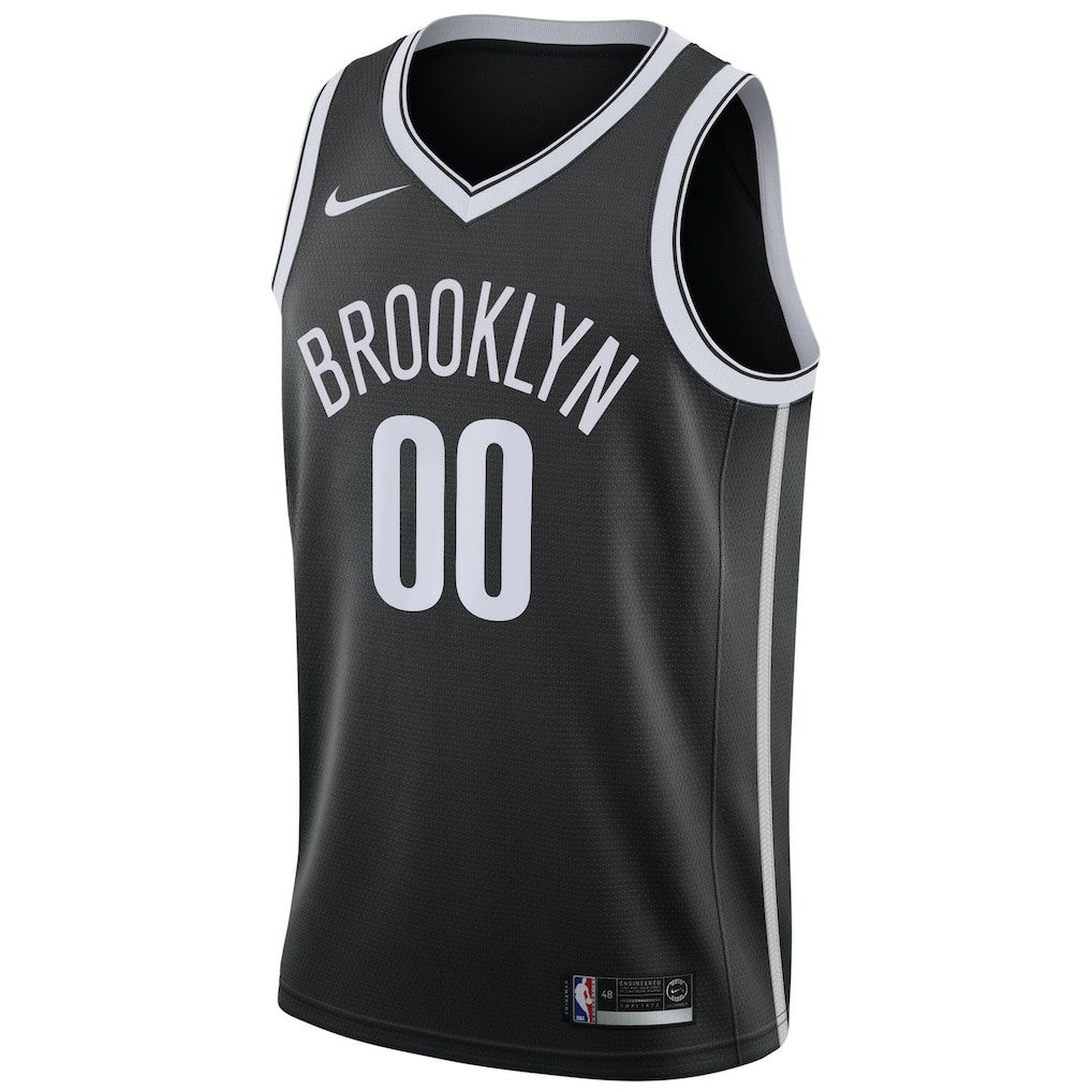 Nike Brooklyn Nets Swingman Custom Jersey Black Icon Edition