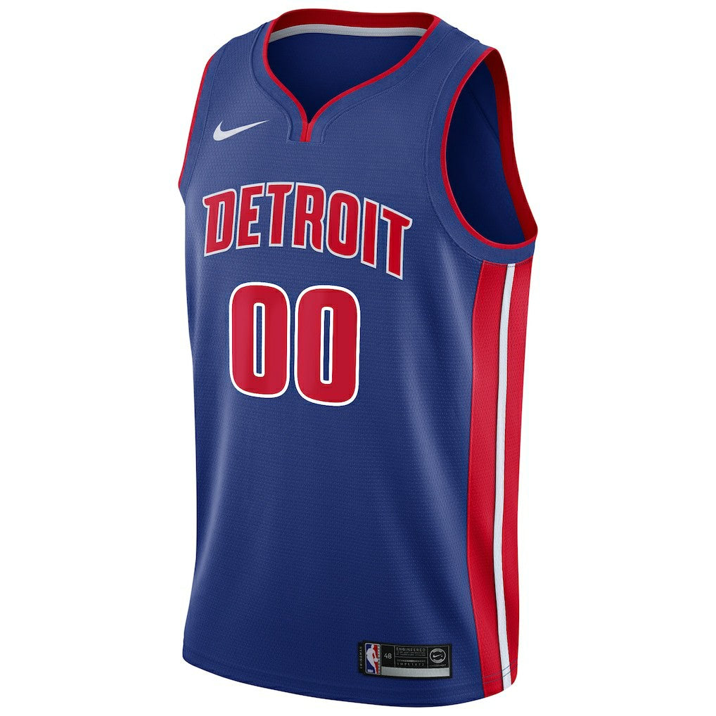 Nike Detroit Pistons Swingman Custom Jersey Blue Icon Edition