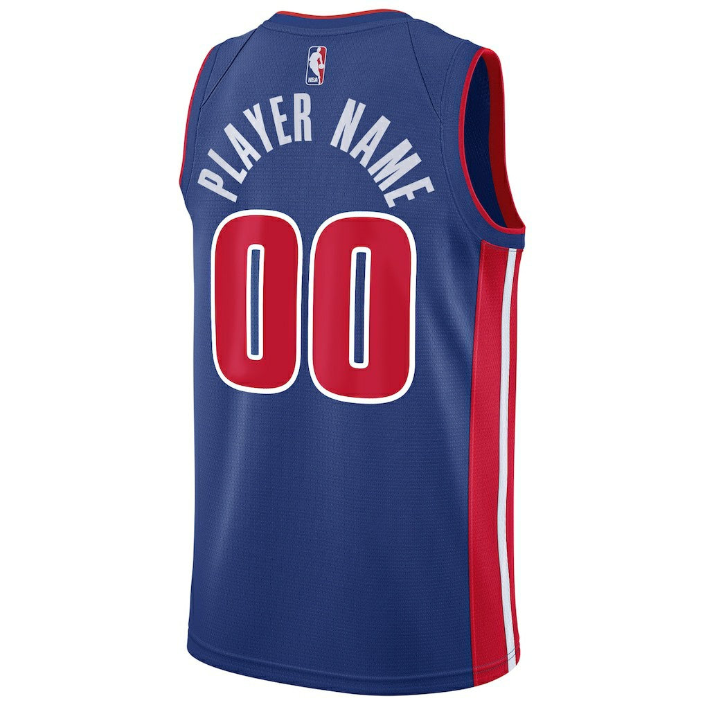 Nike Detroit Pistons Swingman Custom Jersey Blue Icon Edition