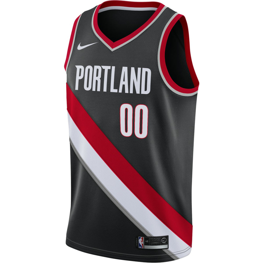 Nike Portland Trail Blazers Swingman Custom Jersey Black Icon Edition