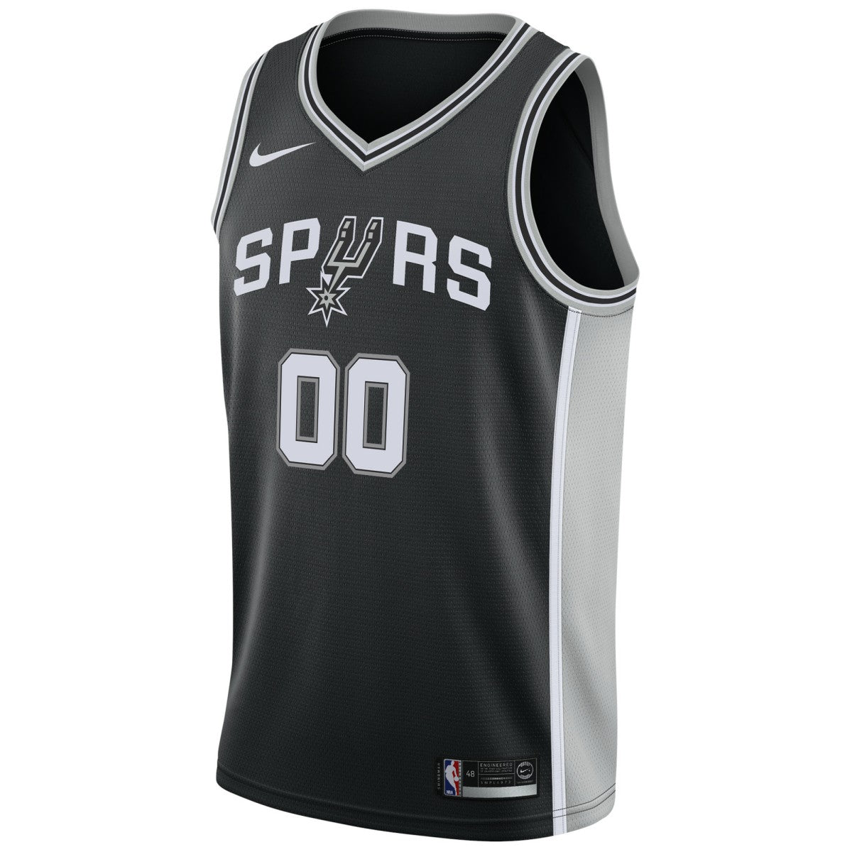 Nike San Antonio Spurs Swingman Custom Jersey Black Icon Edition
