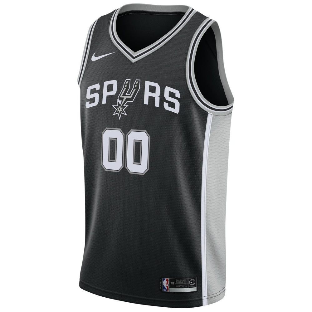 Nike San Antonio Spurs Swingman Custom Jersey Black Icon Edition