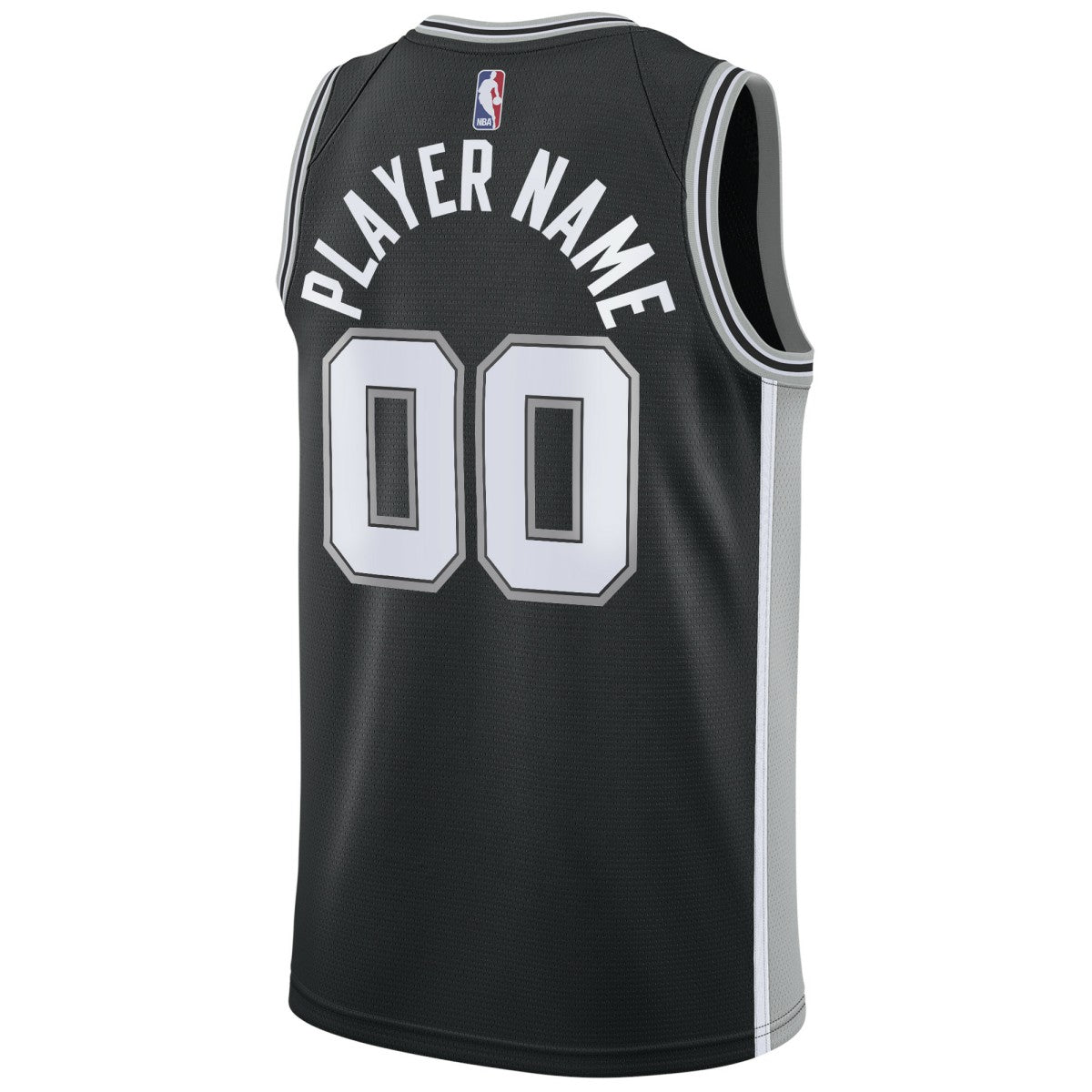 Nike San Antonio Spurs Swingman Custom Jersey Black Icon Edition
