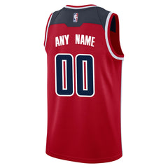 Nike Washington Wizards Swingman Custom Jersey Red Icon Edition