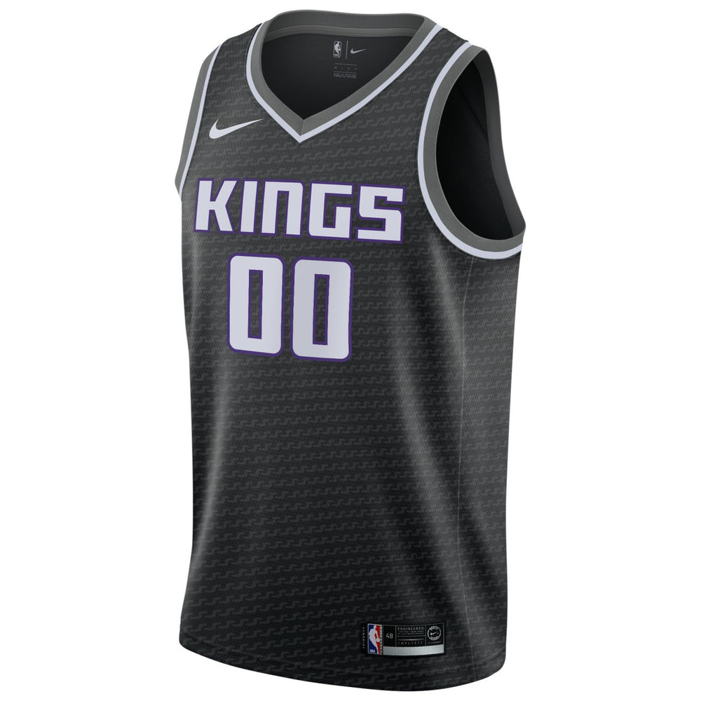 Nike Sacramento Kings Swingman Custom Jersey Black Statement Edition