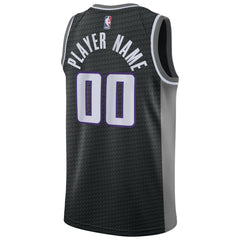 Nike Sacramento Kings Swingman Custom Jersey Black Statement Edition