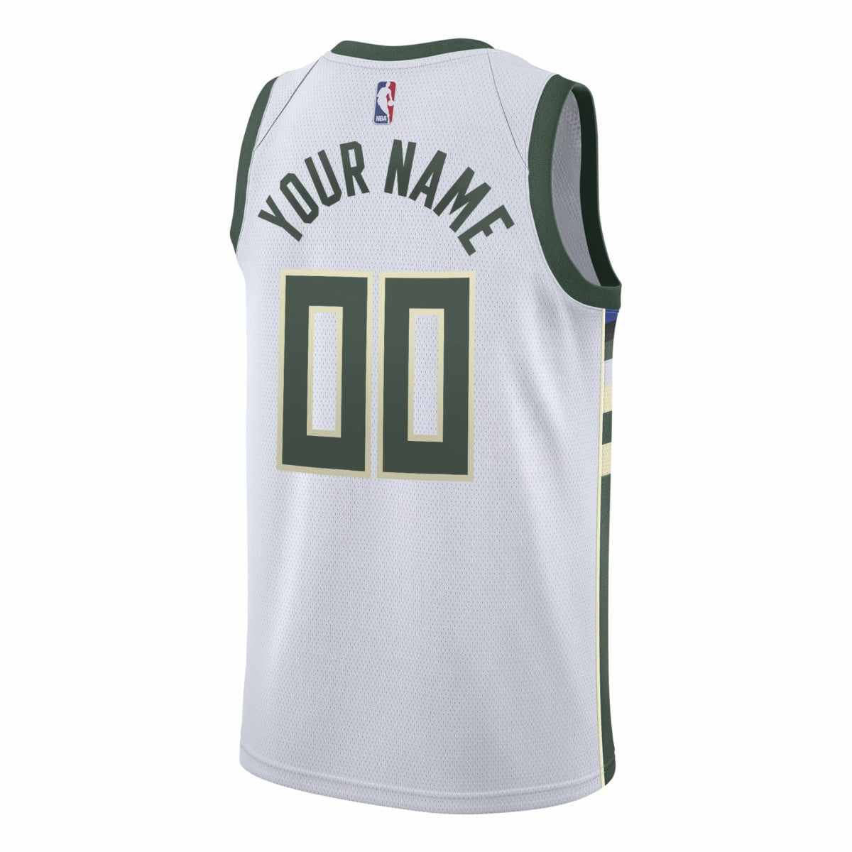 Nike Milwaukee Bucks Swingman Custom Jersey White Association Edition