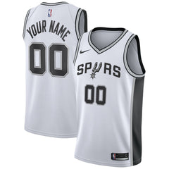 Nike San Antonio Spurs Custom Swingman Jersey White Association Edition