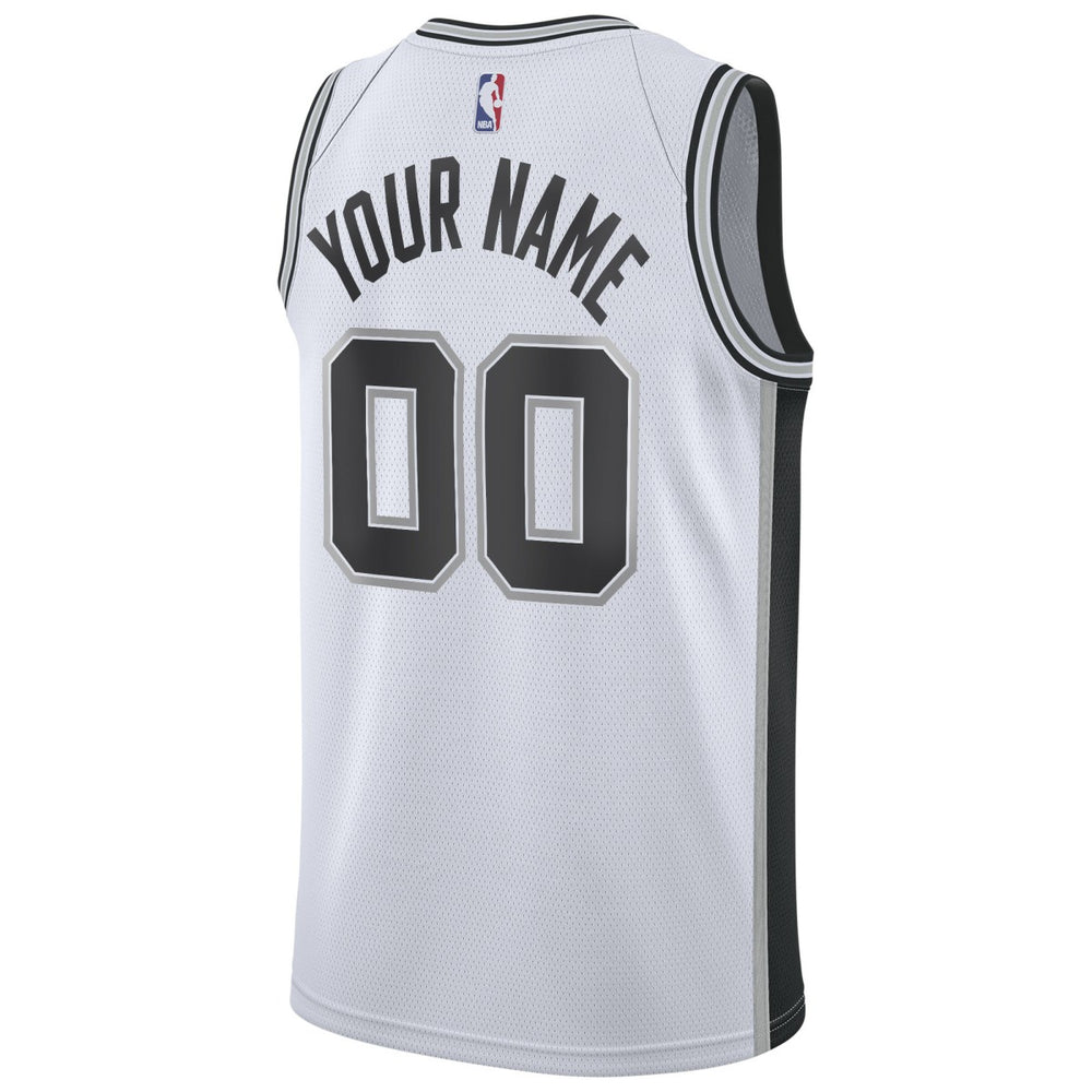 Nike San Antonio Spurs Custom Swingman Jersey White Association Edition
