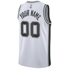 Nike San Antonio Spurs Custom Swingman Jersey White Association Edition