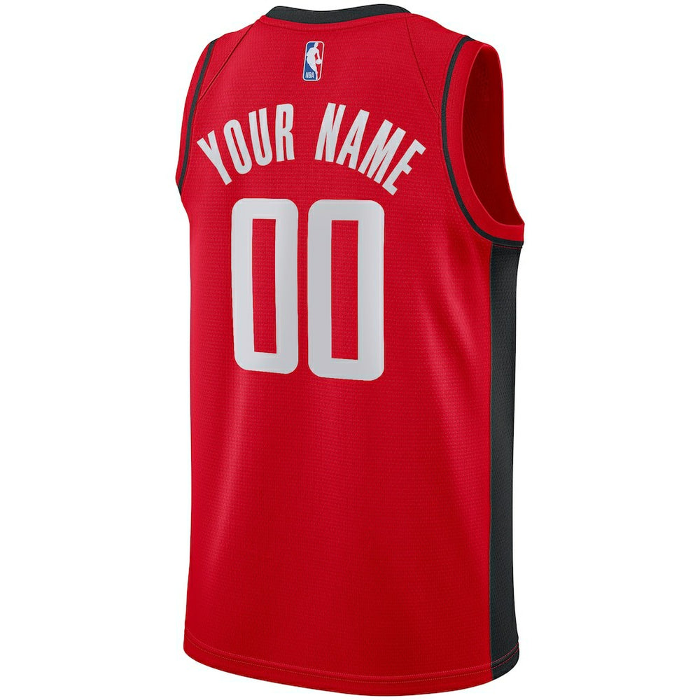 Nike Houston Rockets Custom Swingman Jersey Icon Edition Red