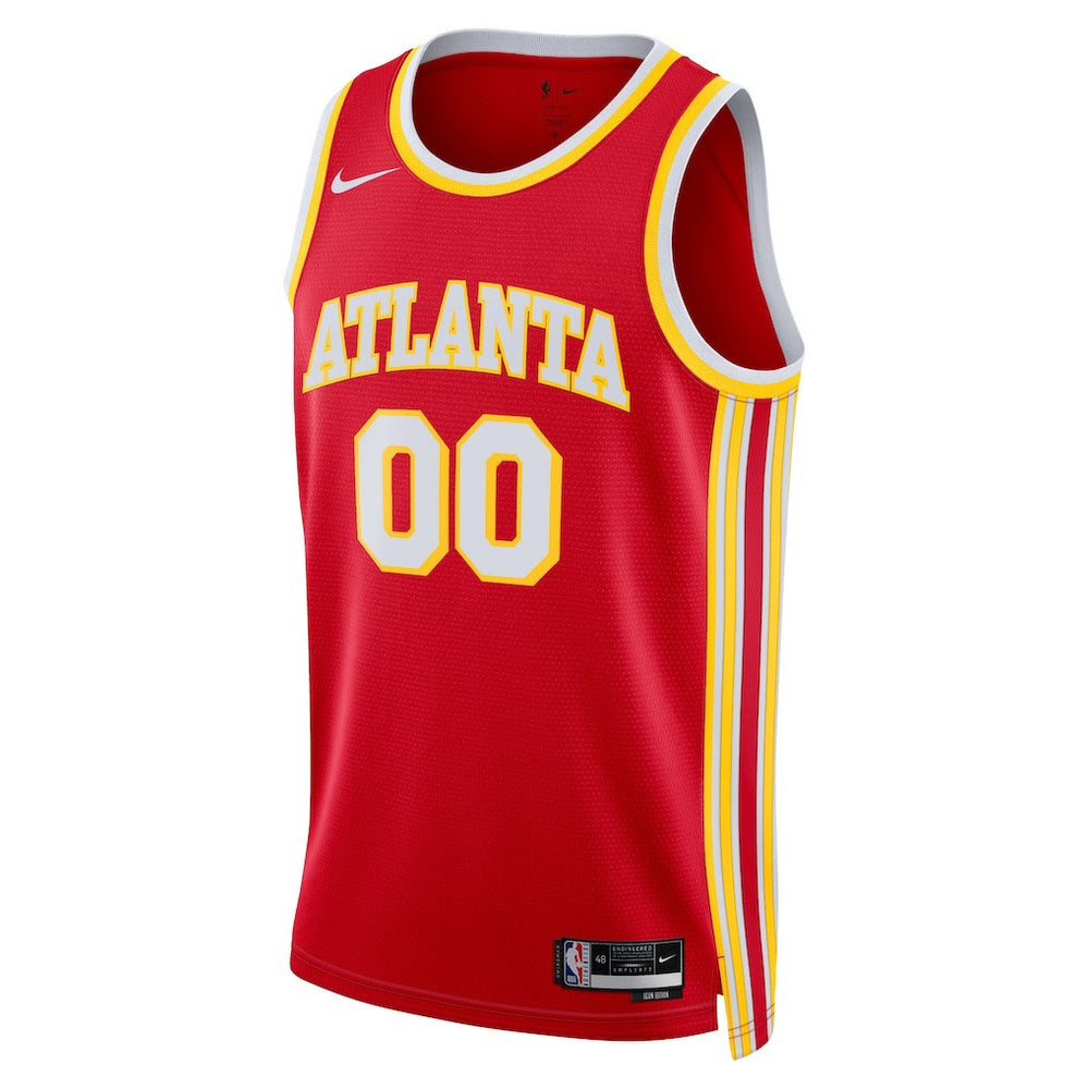 Nike Atlanta Hawks Unisex Swingman Custom Jersey Red Icon Edition