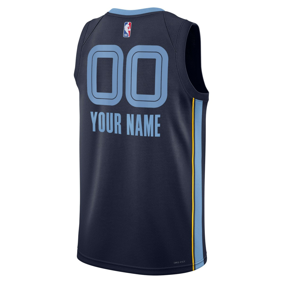 Nike Memphis Grizzlies Unisex Swingman Custom Jersey Navy Icon Edition